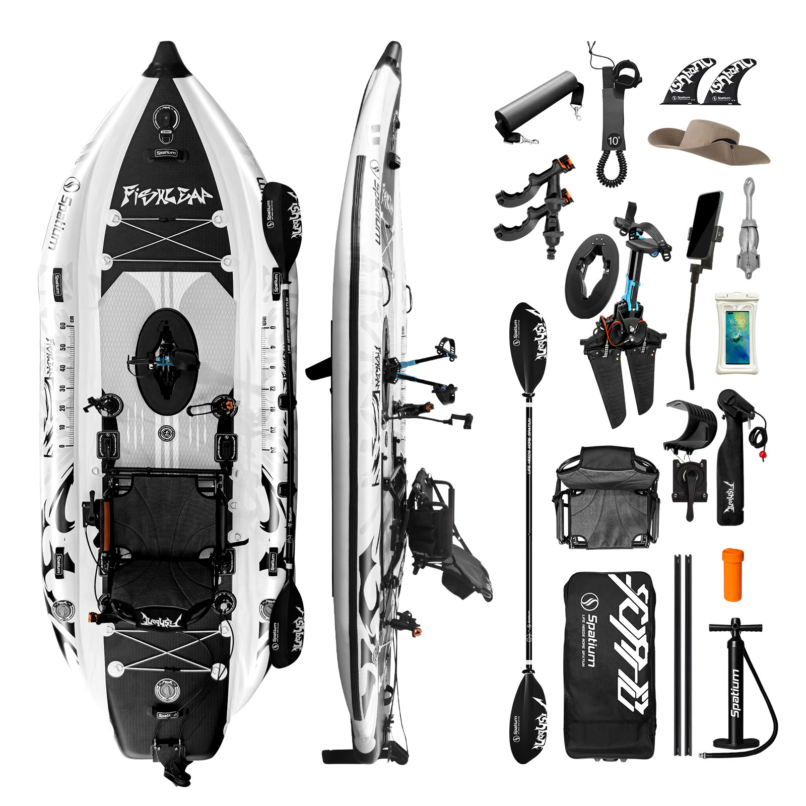 Spatium 11.5ft Flipper Pedal D - đánh giá và giá Fishing Kayak Pedal Drive